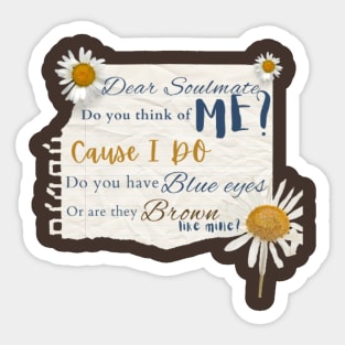 Dear Soulmate. Laufey Sticker